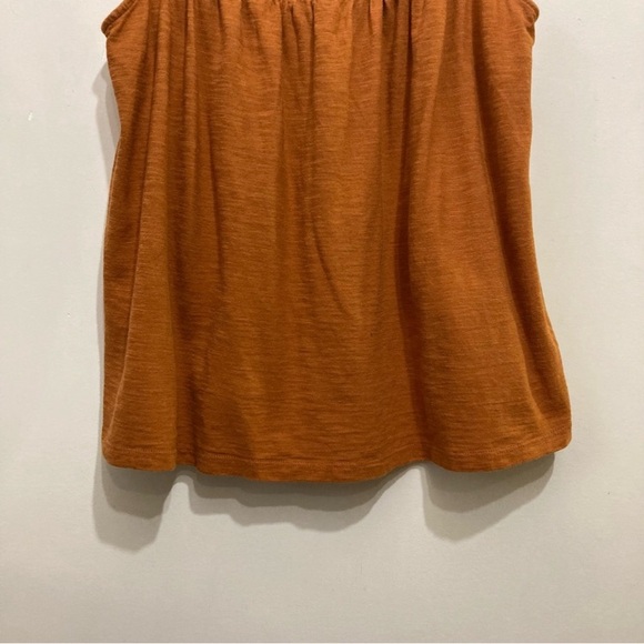 Anthropologie Lillian Ruched Tank Top Size Small-Medium Rust Orange New - Picture 8 of 10